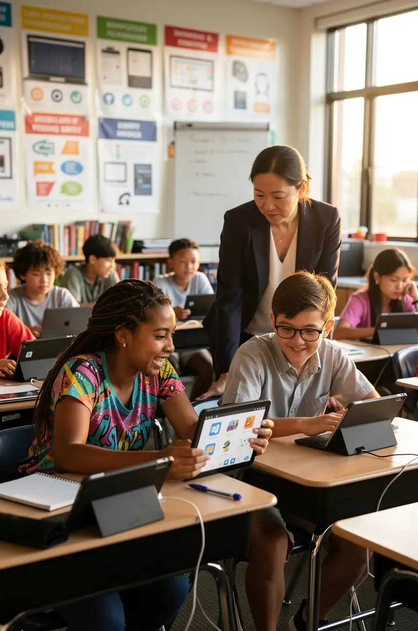 Professional reviewing software interface for ease-of-use on a desktop computer in an office setting.